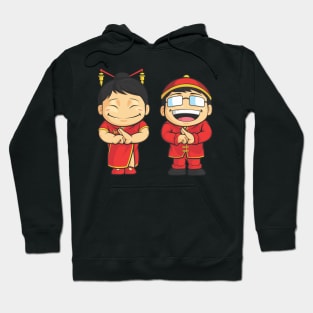 Chinese Boy and Girl Hoodie